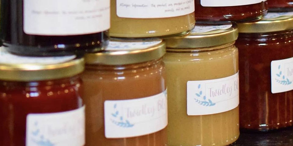 Image of vegetarian fruit butter made in small batches by Twidley Bits.